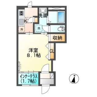 アメニティーハウス【1階】の間取り