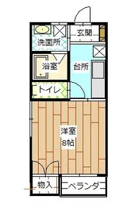 メゾン北目【2階】の間取り