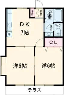 メゾン・フルール【2階】の間取り