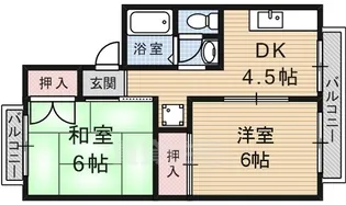 セジュール藤A棟【1階】の間取り