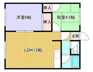 グランドゥール沼ノ端【2階】の間取り