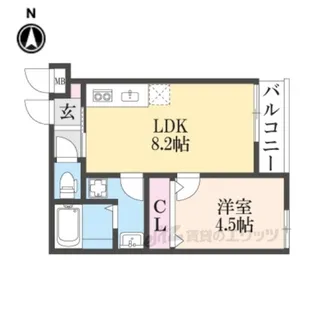 PRIVATERASIDENCE西院【3階】の間取り
