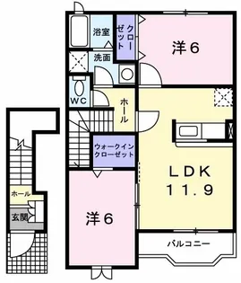 シプリエールC【2階】の間取り