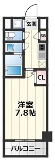 S-RESIDENCE新大阪駅前【15階】の間取り
