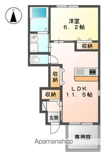 ヴィクトワール【1階】の間取り
