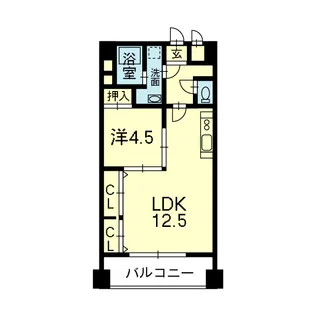 ライズ熊大病院前【4階】の間取り