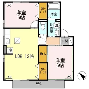 ララ守山【1階】の間取り