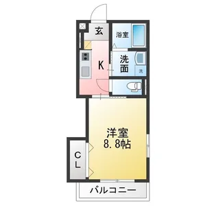 Casa De RolII(カーサデロア2)【3階】の間取り