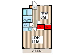 コーラルハイム上青木【2階】の間取り