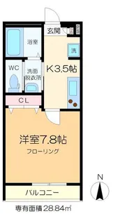 ルミナス東向島【3階】の間取り