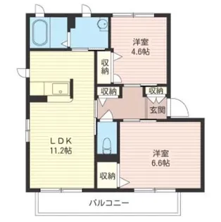 クレセントIII【1階】の間取り