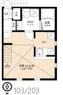 プリマメッツァ壱番館【1階】の間取り