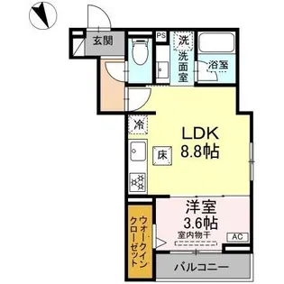 アリヴィオ【1階】の間取り