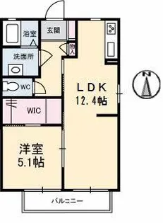 シャーメゾン ドラジェ D棟【1階】の間取り