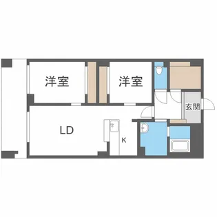 アワーズ琴似【7階】の間取り