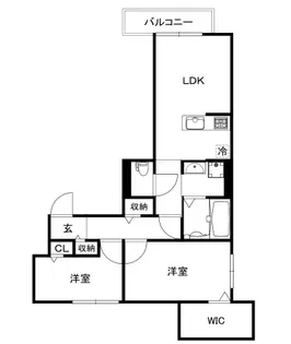 戸越B.I.G. RESIDENCE【2階】の間取り