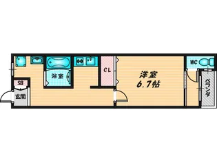 稲田大発マンション【3階】の間取り