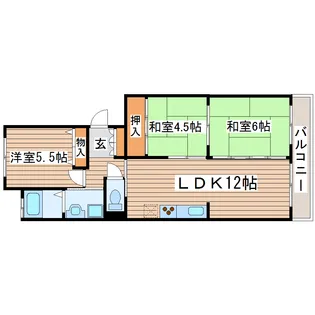 TAHO弐番館【3階】の間取り