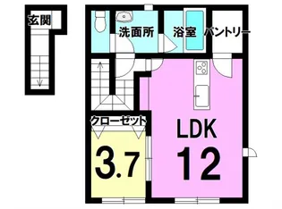 シャ・アムール【2階】の間取り