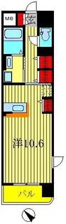 ハンプトン【5階】の間取り