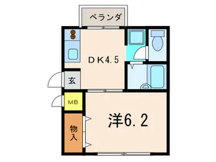 ピュア六甲【2階】の間取り