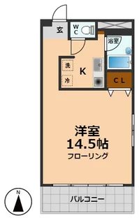 メリディアン【3階】の間取り