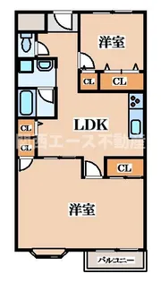ウエストプラザ【4階】の間取り