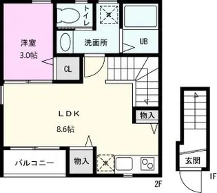 Merci S【2階】の間取り