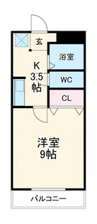 サイリッチ久後崎【1階】の間取り