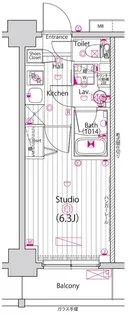 グランド・ガーラ横浜【5階】の間取り