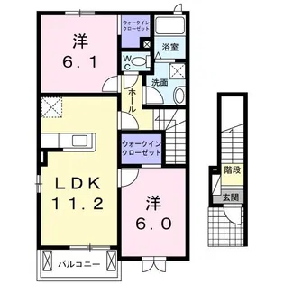 ファミール ラセムI【2階】の間取り