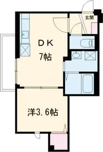 パピエ自由が丘【1階】の間取り