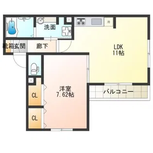 Maison Espoir(千本南)【3階】の間取り