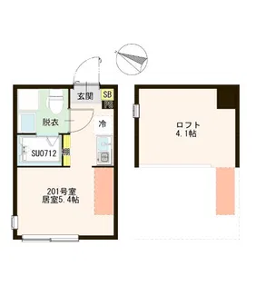 ザマリスコート金町【2階】の間取り