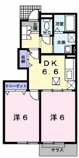 セレッソVIIエスタシオンB【1階】の間取り