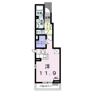 ロジュマンH【1階】の間取り