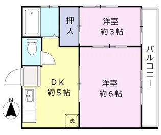 白百合荘【2階】の間取り