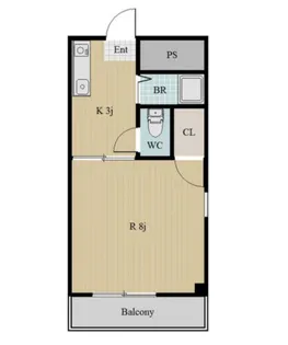 ピース・クラージュB【3階】の間取り