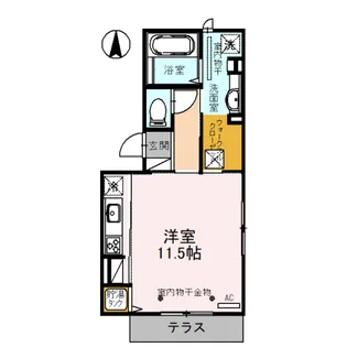 パインフィールド【1階】の間取り