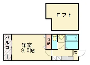 ブルーシャトー和白【2階】の間取り