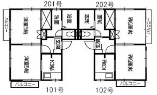 グランデュールMBM川口【2階】の間取り
