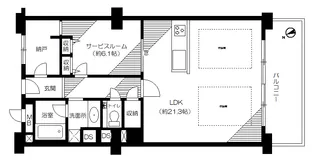 向陽ハイツ【1階】の間取り