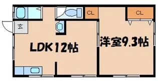 ハイム藤【1階】の間取り