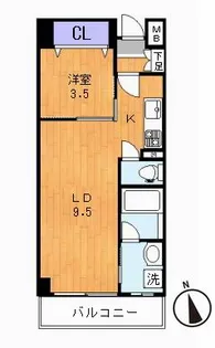 ARISA COURT(アリーサコート)【3階】の間取り