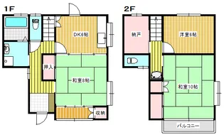エステートピアワタナベ【1階】の間取り
