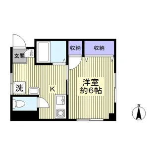 南雲ビル【4階】の間取り