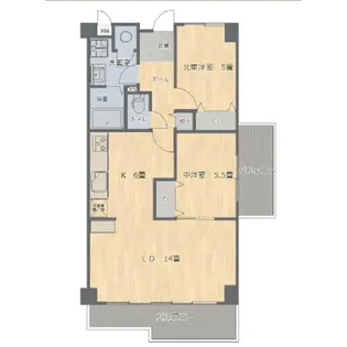 グリーンコーポ熊本A(23棟)・B(24棟)・C(24棟)【13階】の間取り