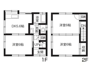 広島県福山市東川口町3【一戸建】の間取り