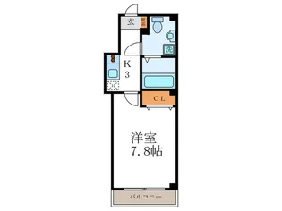 リュウエン西福【3階】の間取り