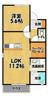 ル・カホレアB【2階】の間取り